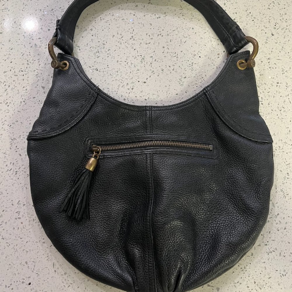 VINTAGE - Black Leather Gap Purse